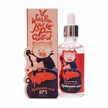Ампульная сыворотка с концентрированной гиалуроновой кислотой Witch Piggy Hell Pore Control Hyaluronic Acid 97%