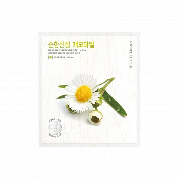 Успокаивающая гидрогелевая маска с ромашкой Real Nature Hydrogel Mask Chamomile