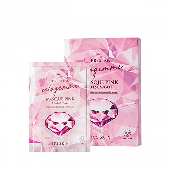 Набор премиум-масок для лица с розой(30 шт.) Prestige Eclogemme Masque Pink D'escargot (30 ea)