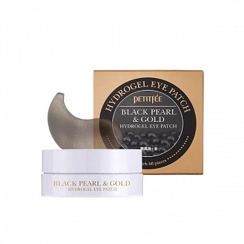 Гидрогелевые патчи для век с экстрактом чёрного жемчуга и частицами золота Black Pearl & Gold Hydrogel Eye Patch