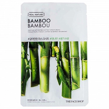 Маска с экстрактом бамбука Real Nature Mask Sheet Bamboo