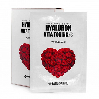Тонизирующая пептидная тканевая маска Hyaluron Vita Toning Ampoule Mask