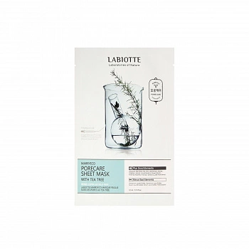 Ухаживающая тканевая маска с экстрактом чайного дерева 10+10 Marryeco Porecare Sheet Mask With Tea Tree 10+10