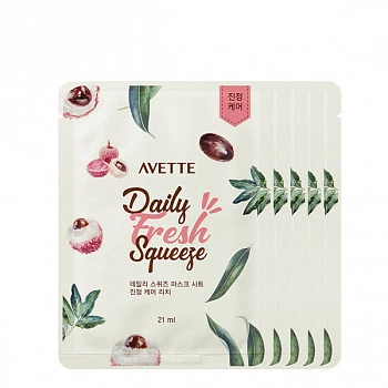 Тканевая маска с экстрактом винограда Avette Daily Squeeze Grape