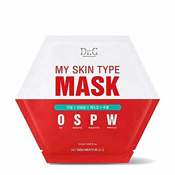 Маска для ухода за жирной возрастной кожей 10шт My Skin Type Mask OSPW 10ea