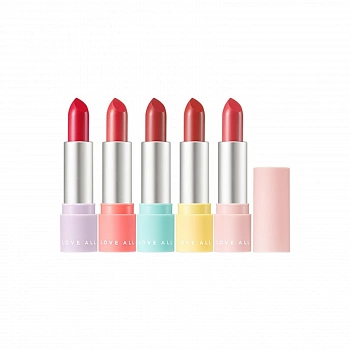 Губная помада с полуматовым финишем 01 Love All Matte Lipstick 01