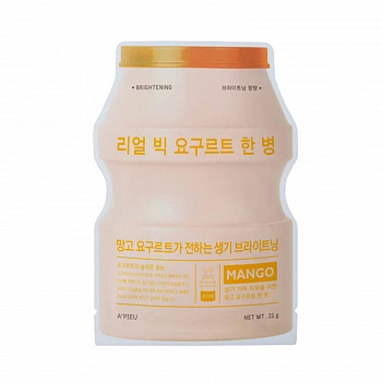 Тканевая маска для лица с экстрактом манго Real Big Yogurt One-Bottle Mango