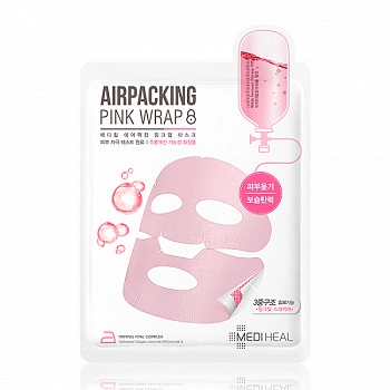 Тканевая маска с коллагеном и керамидами Airpacking Pink Wrap Mask