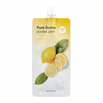 Ночная маска с экстрактом лимона Pure Source Pocket Pack - Lemon