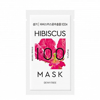 Тканевая маска с экстрактом гибискуса 10шт Hibiscus 100 Mask 10ea