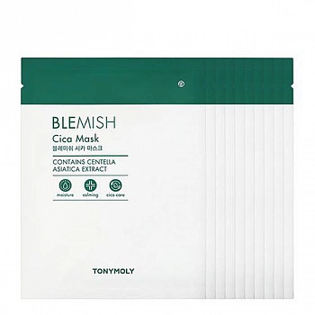 Набор тканевых масок для лица Blemish Cica Mask Set 10ea